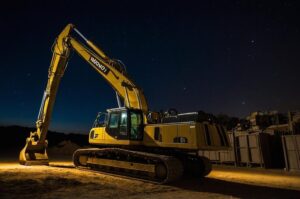 Heavy equipment towing service