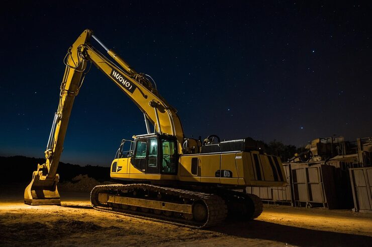 Heavy equipment towing service